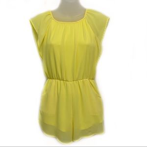 Cooper Key Yellow Romper EUC